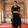Shrug with Dhoti skirt and Crop Top